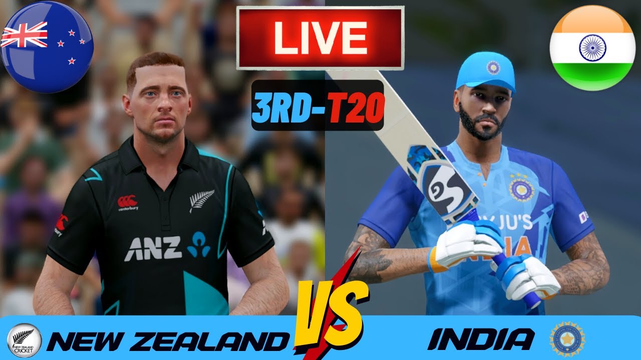 🔴 Live : India vs New Zealand | 3rd T20 Match | Ind vs NZ T20 Match ...