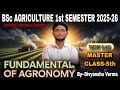 B.Sc AGRICULTURE 1st SEMESTER 2025-26 🌾| FUNDAMENTAL OF AGRONOMY LECTURE-5🔥! METHOD OF SOWING🏔️|#jet