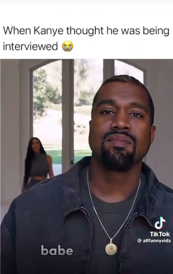 Kanye thought he was being interviewed #hoodnews #kanyewest #kimkardashian #interview #shortvideo