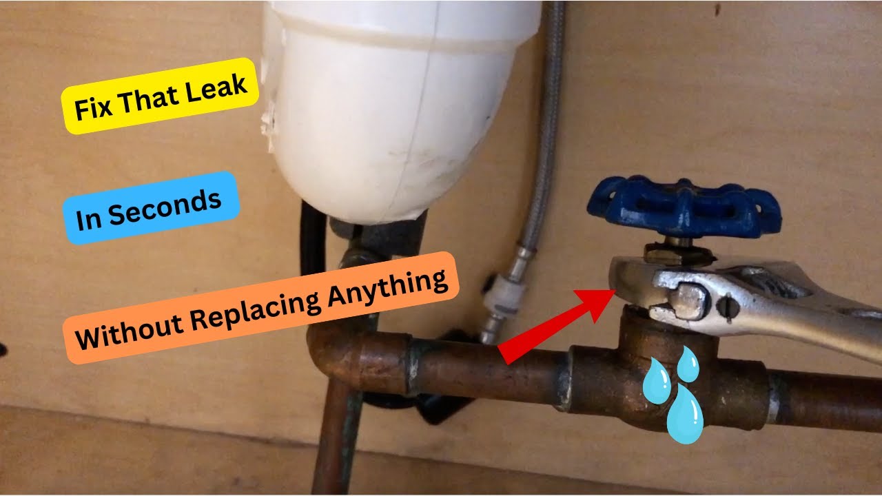 How To Fix A Leaking Water Valve - YouTube