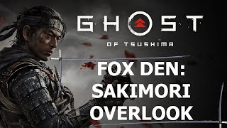 SAKIMORI OVERLOOK | ALL FOX DEN LOCATION | GHOST OF TSUSHIMA WALKTHROUGH [4K 60FPS PS5]