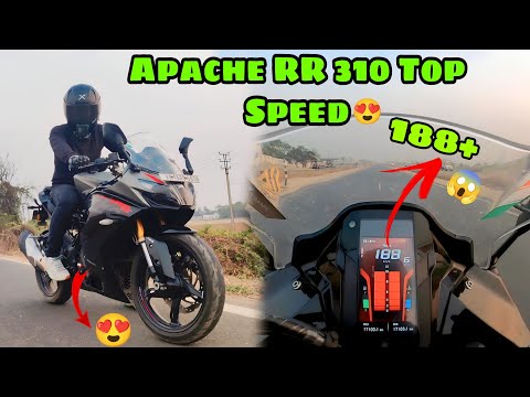 Apache RR310 Top Speed Test 😱 188+ 😳 - Review RR310 😍!!