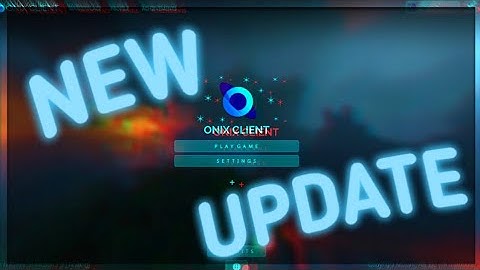 Onix Client new update!!! | Best Client for mcbe win10