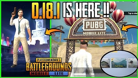 FINALLY PUBG MOBILE LITE 0.18.1 BETA UPDATE IS HERE !!| NEW ANNIVERSARY LOBBY, TDM RUINS ,POPULARITY