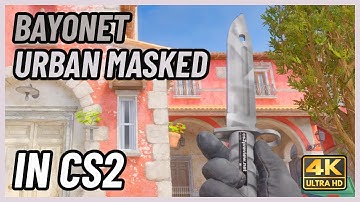 ★ CS2 Bayonet Urban Masked | CS2 Knife In-Game Showcase [4K]