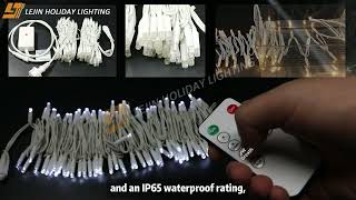 Dimmable warm white & stepless white string lights,perfect for holiday decor, indoor & outdoor.