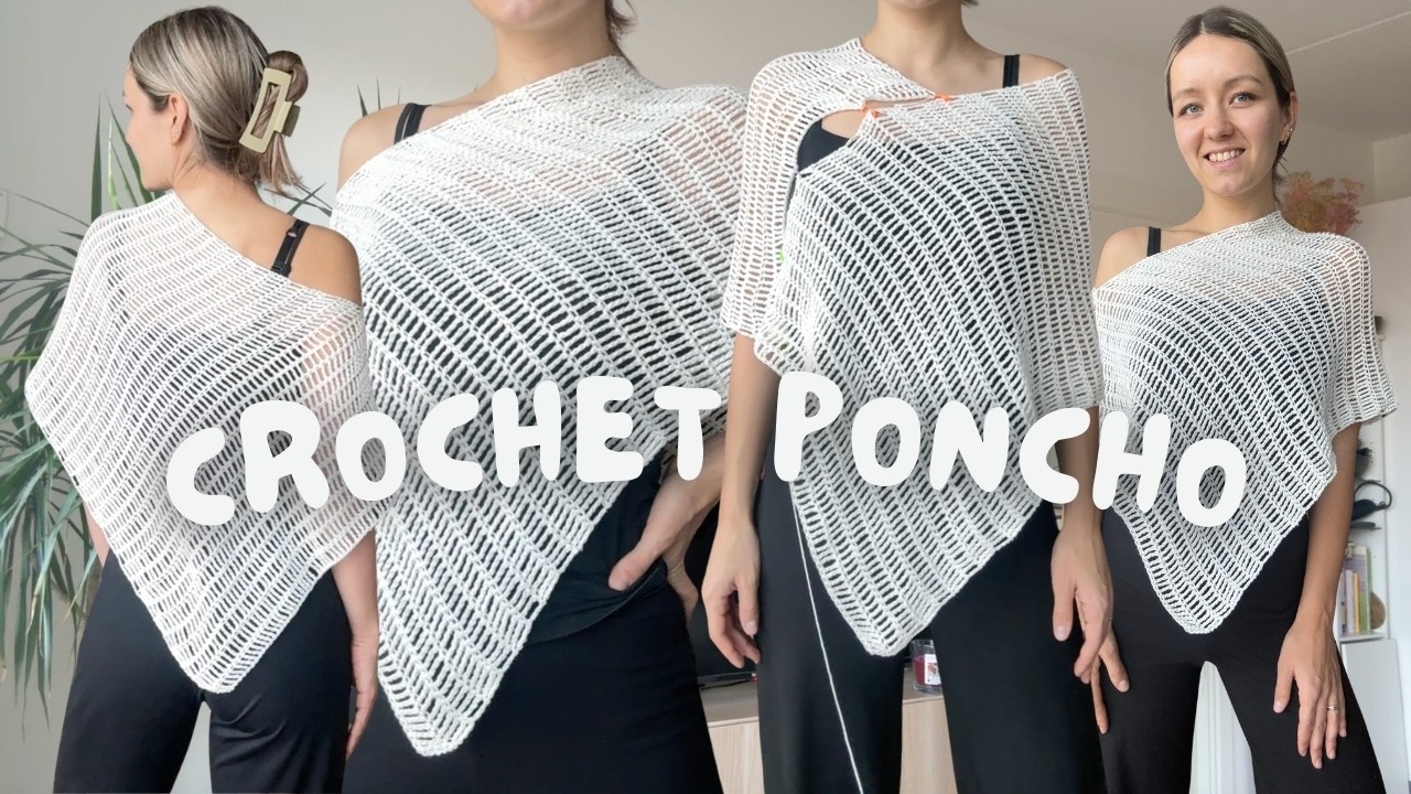 how to: crochet poncho tutorial | beginner friendly (two ways)