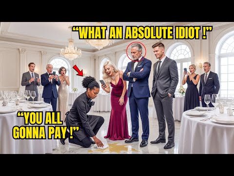 Billionaire Ordered Black Waitress to Kneel at the Gala— However, What Followed Made Him Go Pale