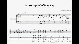The Longest Ragtime Music :  Scott Joplin's New Rag (1912) - Sheet Music downloads | 最長的 Ragtime