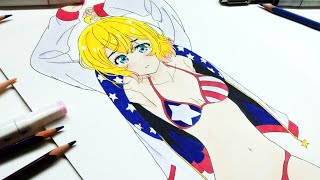 Kanojo Okarishimasu Art Panel Hiko Kuji Mami Nanami