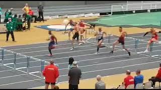 60m Hurdles M50 Final, Braga 2022, EMACi European Masters Athletics Championships Indoor.