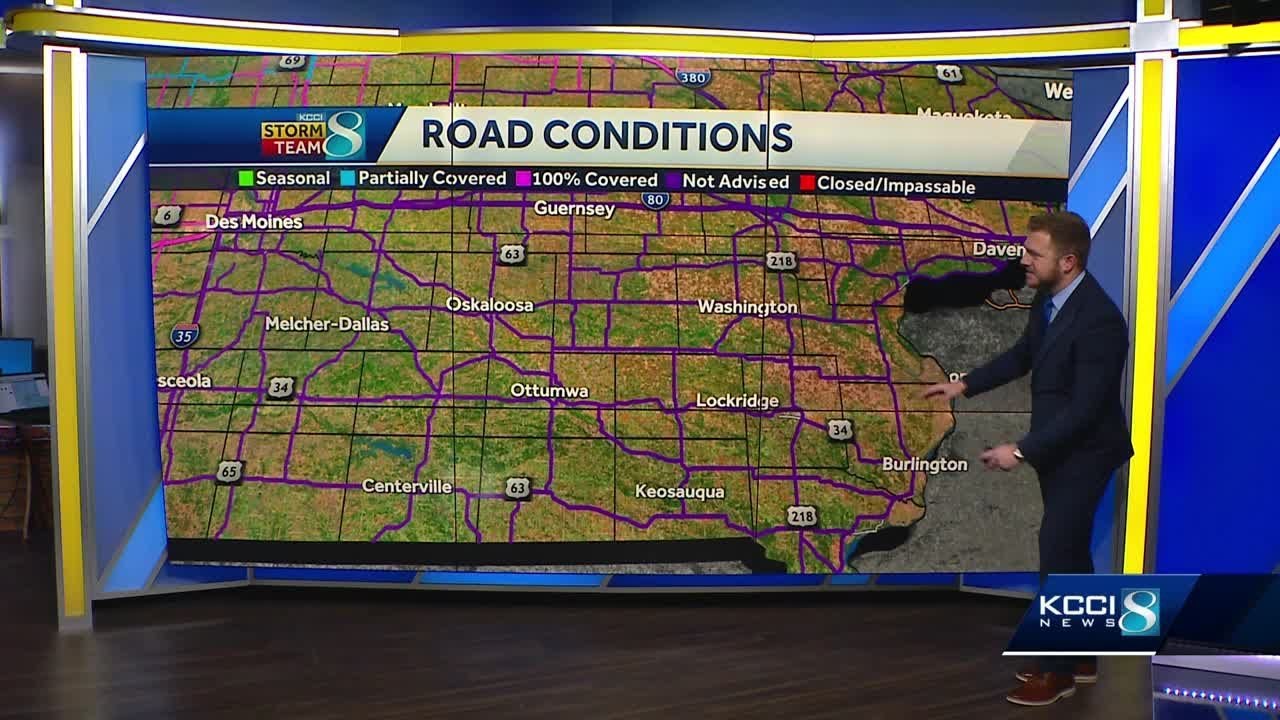 The latest road conditions in Iowa amid blizzard conditions YouTube