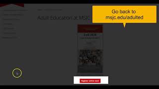 Celebrity Returning Student Online Registration: Spanish Tutorial Profile