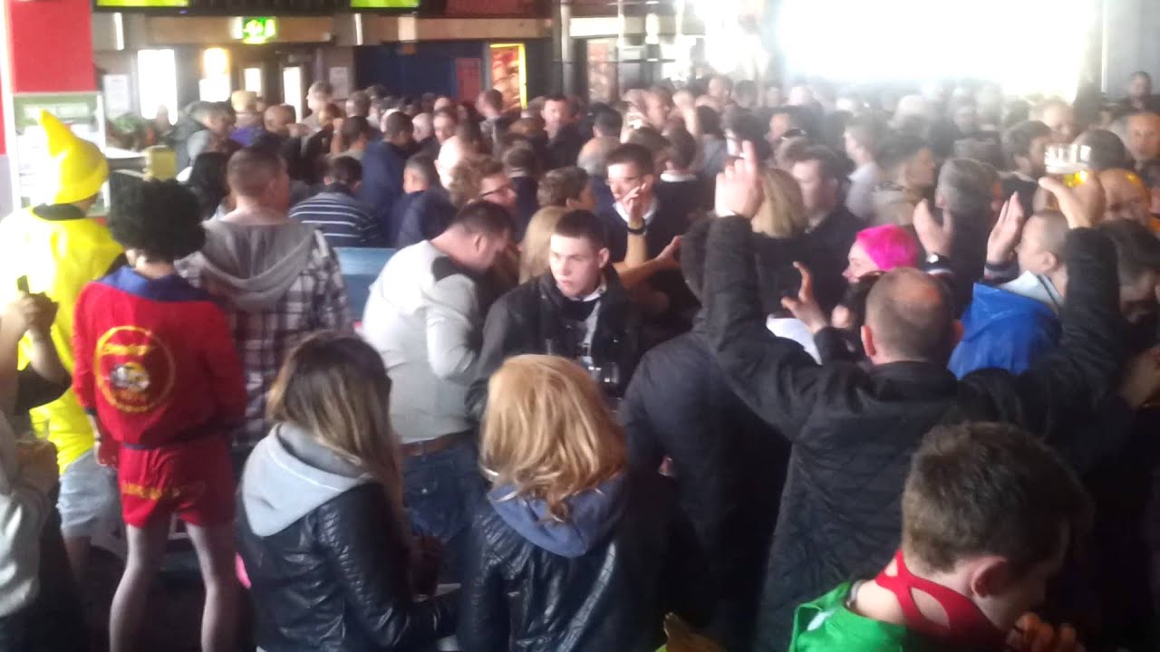 Derby County fans Blackpool YouTube