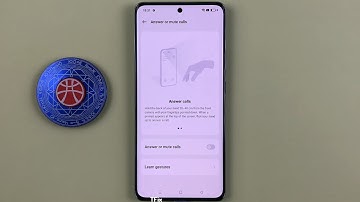 How to answer or mute calls with air gestures on OPPO Reno10 5G Android 13