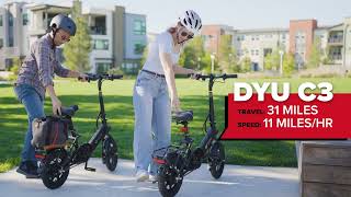 🚲🌟 "The Ultimate Compact Commuter: DYU C3 Folding E-Bike Review!" 🛴💼