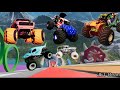 Epic High Speed Monster Truck Jumps And Crashes #19#beamngdrive #monster #monsterjam #usa