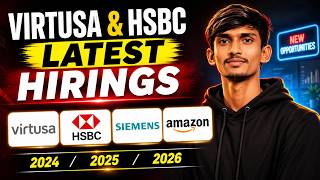 Virtusa, HSBC, Siemens & Amazon Hiring Updates 2026 | Latest Hiring Opportunities 2026