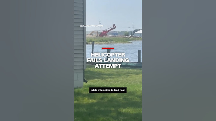 Helikopter nije uspio u pokušaju slijetanja