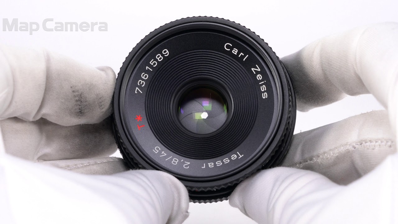 CONTAX (コンタックス) Tessar T*45mm F2.8 MM 難有品 - YouTube