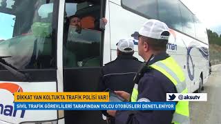 Dikkat Yan Koltukta Trafik Polisi Var