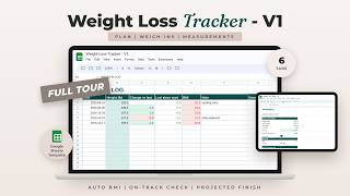 Weight Loss Tracker Template - FREE Spreadsheet - Google Sheets Tutorial