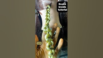 TRENDING BRAIDSTYLE TUTORIAL #snake #braids #tutorial #viralhairstyles