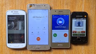 Four Old Samsung Phone incoming Call,outgoing call at same time,over the horizon ringtones Resimi