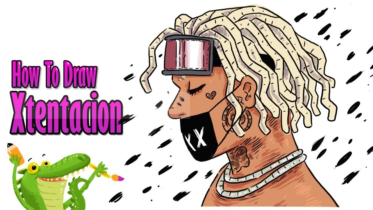 How To Draw And Coloring Xxxtentacion Grey Hair Youtube