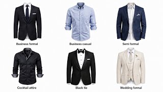 Every type of formal outfit explained in 3 minutes