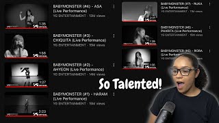 Reacting To BABYMONSTER For The First Time! Live Performances 1-7 (I Found My Biases) 😁😁| Tianna B