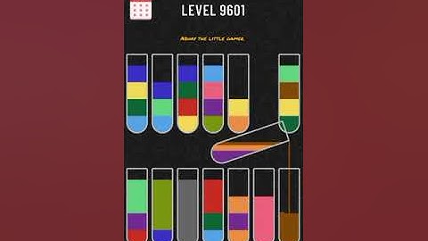 Water sort puzzle level 9601
