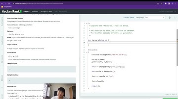 C++ - Day 9 - Recursion - 30 Days of Code