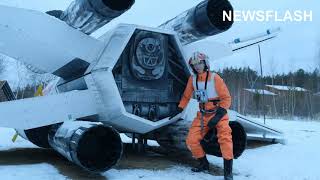 Star Wars Buffs Build Life Size X Wing After Mandalorian Ship Destroyed By Bad Weather