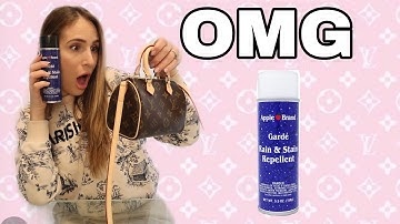 Protecting my Louis Vuitton Bag with Apple Guard Spray