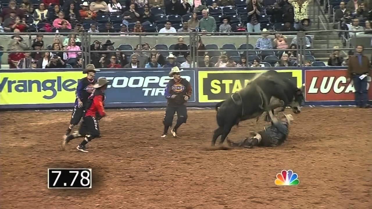 Cody Nance stepped on by Shepherd Hills Sod Buster