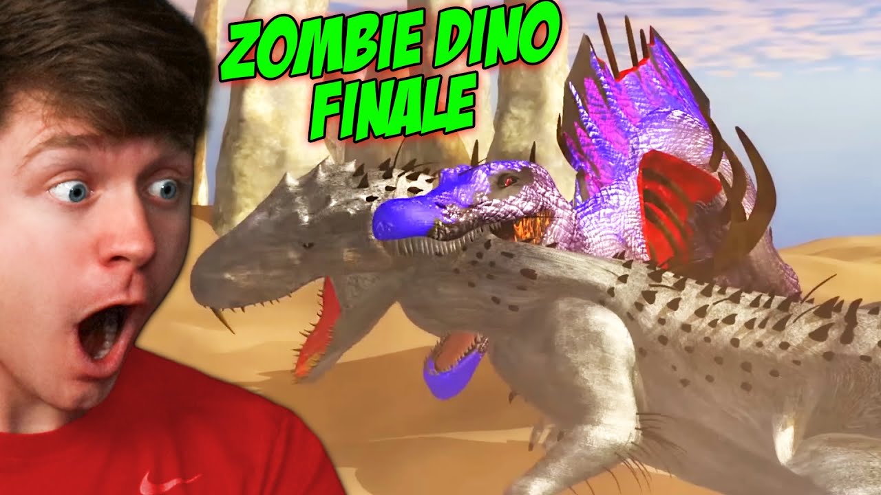 Reacting to ZOMBIE DINOSAUR BATTLE FINALE!
