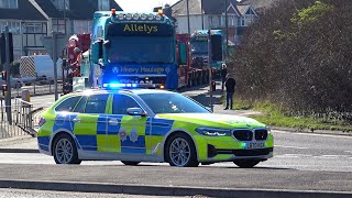 Police escort huge 600 tonnes abnormal load through Portslade to Ninfield