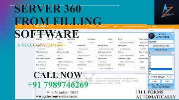 Server 360 Form Filling Auto Typer
