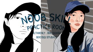 How to draw brick wall as the background? | Noob Skill Practice Room