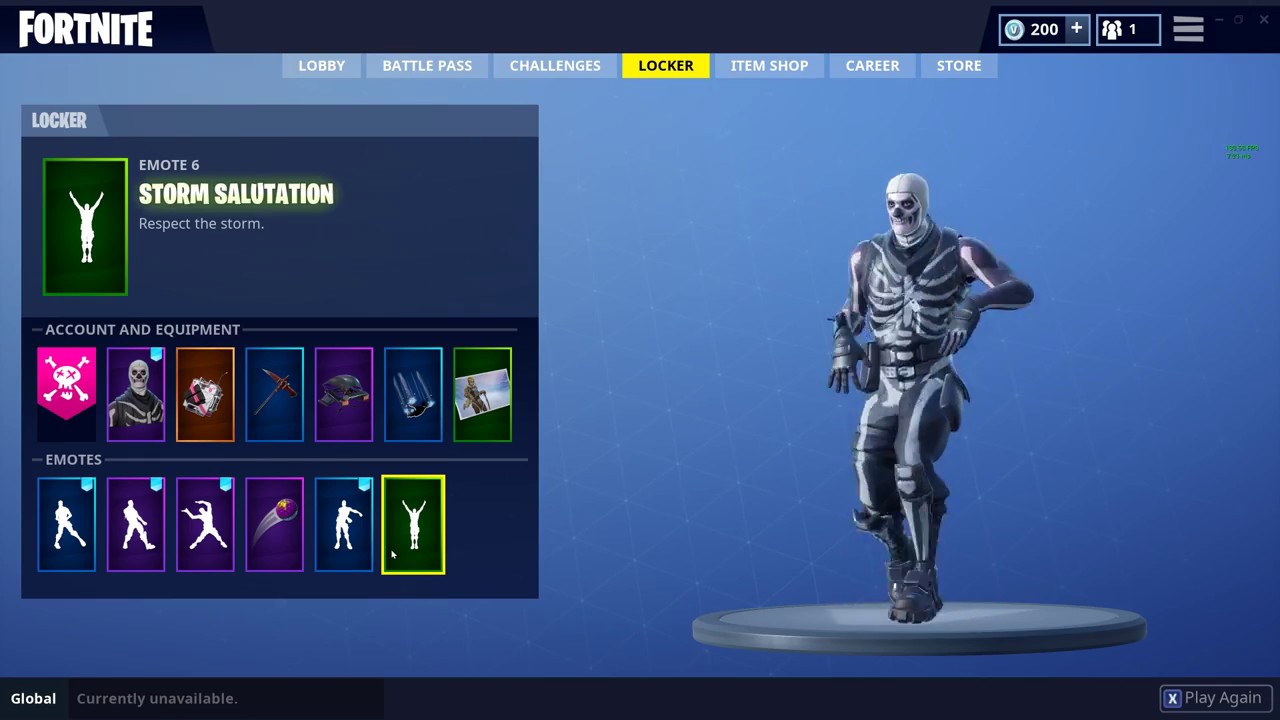 Fortnite plays me with storm salutation