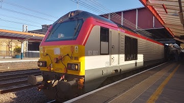 1W61 Cardiff Central to Manchester Piccadilly TFW class 67 017 departing from Crewe platform 6