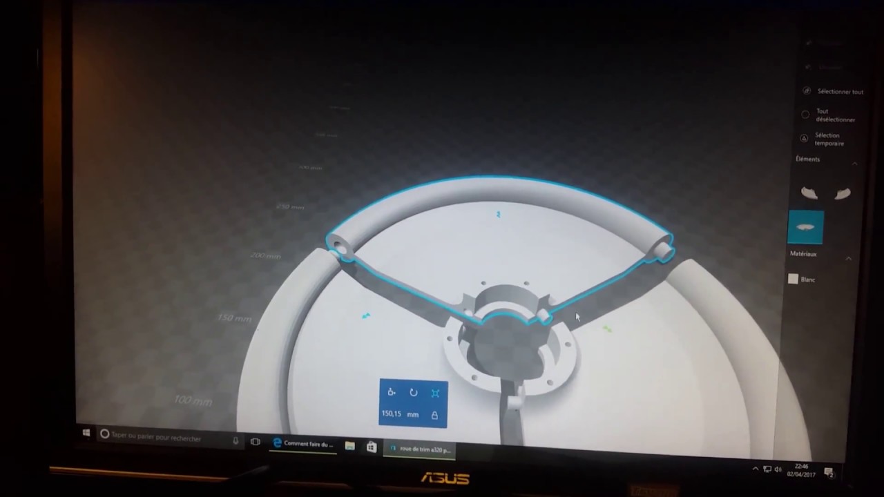 Roue de trim a320 - YouTube