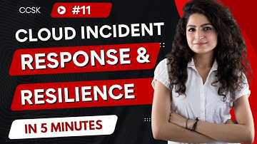 Incident Response & Resilience in the Cloud in 5 minutes | Domain 11 | CCSK v5 | Tutorial 11