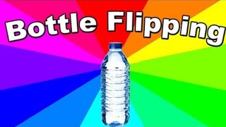 Trying to break the world record of most blindfolded bottle flips in one minute 👍😎😊