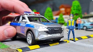 Police car Haval F7 model Technopark. About cars