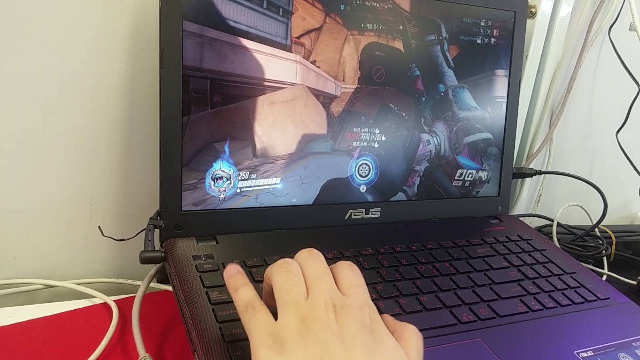 ASUS R510 게이밍노트북 오버워치중옵 - YouTube
