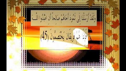 القرآن الكريم سورة النمل الأية 45 قراءة السديس.wmv
