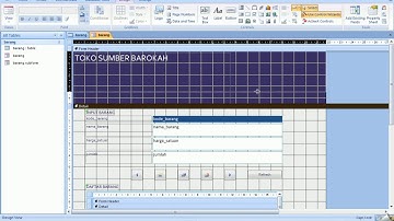MS ACCESS - TUTORIAL PART 1 - CARA MUDAH MEMBUAT FORM DATABASE TOKO