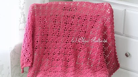 Easy Tutorial: Light Lacy Stitch for Baby Blanket